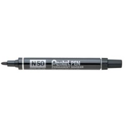 PENTEL PERM MARKER BULLET TIP 4.3MM BLAC