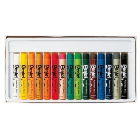 PENTEL FABRIC FUN DYE STICKS PASTEL PACK