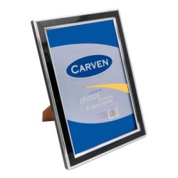 CARVEN DOCUMENT FRAME BLACK/SILVER A4