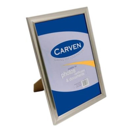 CARVEN DOCUMENT FRAME BRUSHED SILVER A4