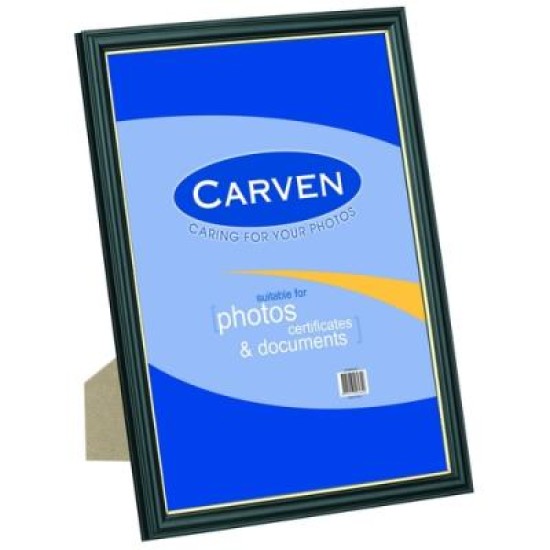 CARVEN DOCUMENT FRAME BLACK / GOLD A4