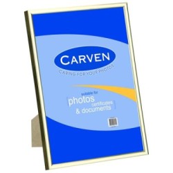 CARVEN DOCUMENT FRAME GOLD A4