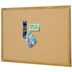 QUARTET OAK FRAME CORKBOARD 900X600MM