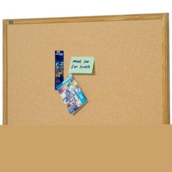 QUARTET OAK FRAME CORKBOARD 1200X900MM