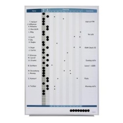 QUARTET MATRIX IN/OUT WHITEBOARD 865X580MM