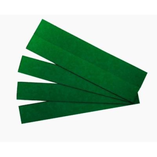 QUARTET MAG STRIPS GREEN 22X150MM 25PK