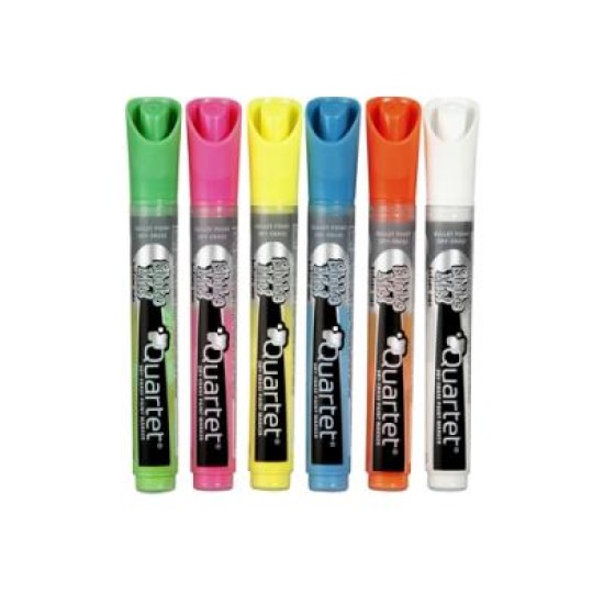 QUARTET LED & GLASS MARKERS ASST PK6