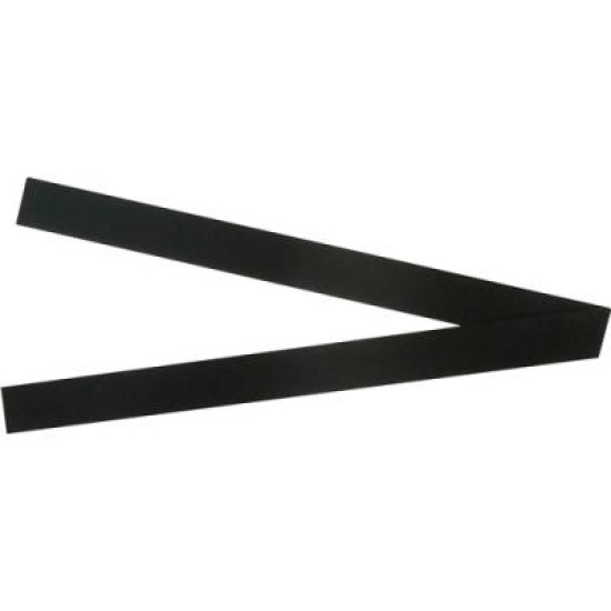QUARTET MAG STRIPS BLACK 25 X 300MM 2PK