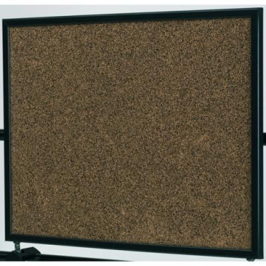 QUARTET BLACK FRAME COL CORK 900X600MM