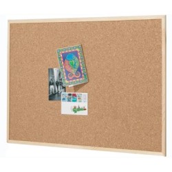 QUARTET PINE FRAME CORK BOARD 450X600MM