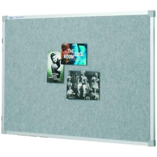 PENRITE FABRIC PINBRD SILVER 1800X1200MM