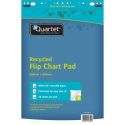 QUARTET FLIPCHART PAD RECYC 20SHT 75GSM