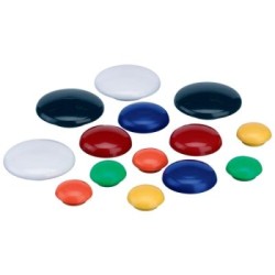 QUARTET MAGNETIC BUTTONS 20MM GREEN 10PK