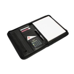 COMPENDIUM ZIP PAD HOLDER REXEL BLACK