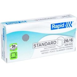STAPLES RAPID 26/6 20 sheets 6mm Desktops/K1 (5000pcs)