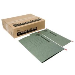 FM FILE SUSPENSION CRYSTALFILE GREEN A4 SINGLE SELL