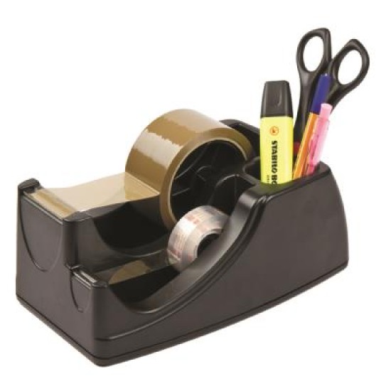 MARBIG® PROFESSIONAL 2 IN 1 HEAVY DUTY TAPE DISPNSR BLACK