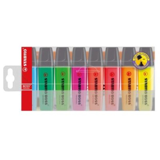 STABILO BOSS HIGHLIGHTER 70/8-8 ASST WAL8