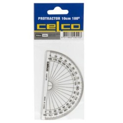 CELCO PROTRACTOR 10CM 180DEG HANGSELL