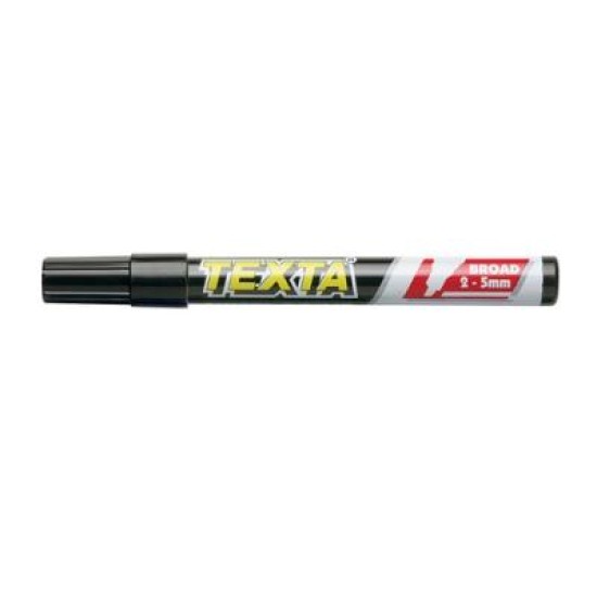 TEXTA CHISEL MARKER TXC20/12 BLACK PK12