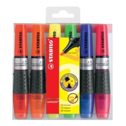 STABILO LUMI HIGHLIGHTER 71/6 ASTD WAL6