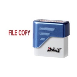DESKMATE OFFICE STAMP FILE COPY RED