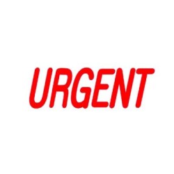 DESKMATE OFFICE STAMP URGENT RED