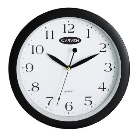 CARVEN 25CM WALL CLOCK BLACK