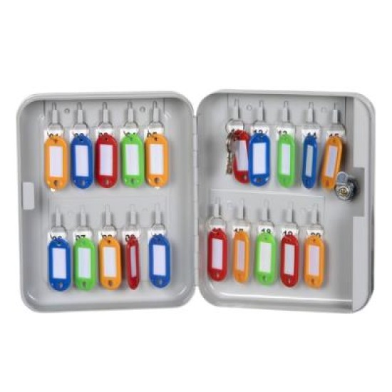 ESSELTE KEY CABINET NO1 20 KEYS GREY