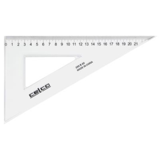 CELCO SET SQUARE 26CM 60DEG HANGSELL