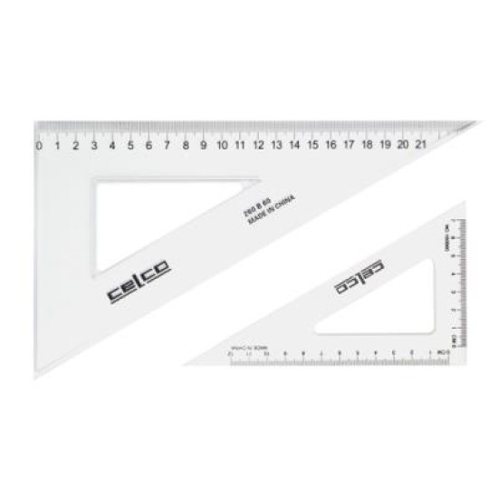 CELCO SET SQUARE 32CM 60DEG HANGSELL