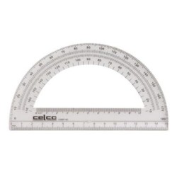 CELCO PROTRACTOR 15CM 180DEG HANG SELL