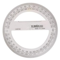 CELCO PROTRACTOR 10CM 360DEG HANG SELL