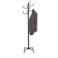 JASTEK COAT RACK BLACK 8 HOOKS
