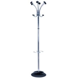 ALBA COAT RACK CHROMY CHROME/BLACK ALBA COAT RACK CHROMY CHROME/BLACK