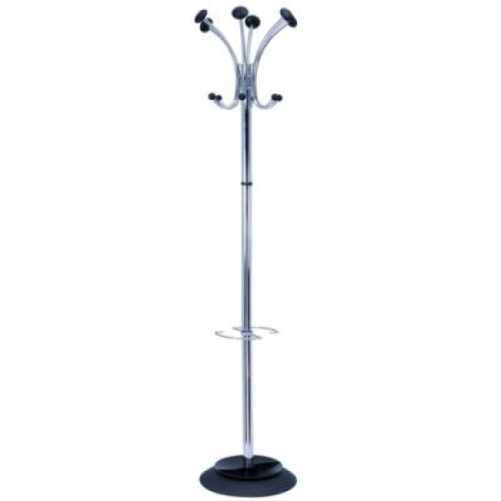ALBA COAT RACK CHROMY CHROME/BLACK