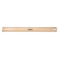 CELCO RULER 30CM WOOD METRIC DRILLED