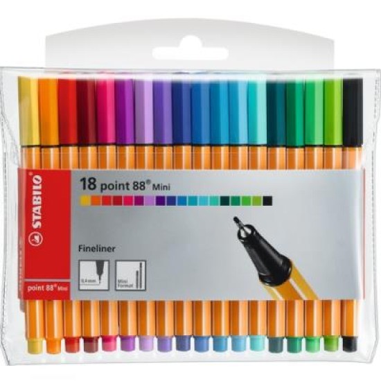 STABILO MINI POINT 88 688/18-1 AST WAL18
