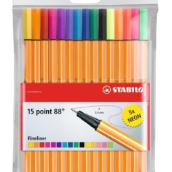 STABILO POINT88 8815-1 ASTD W/NEON WAL15