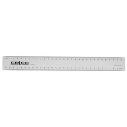CELCO RULER 30CM IMP/MET BX50