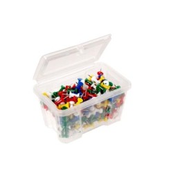 ESSELTE COLOURED PUSH PINS 200PK