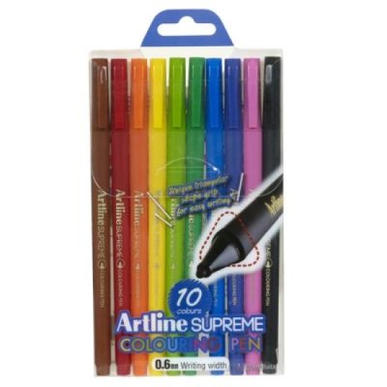 ARTLINE SUPREME FINELINER 0.6 10PK