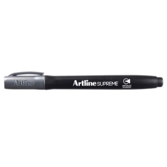 ARTLINE SUPREME METALLIC MKR BX12 SILVER