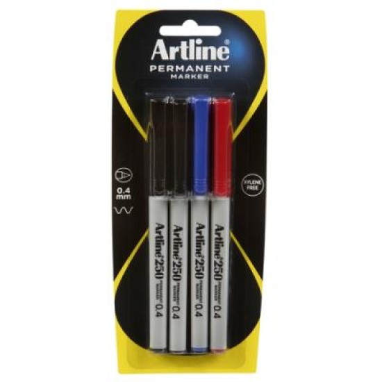 ARTLINE 250 PERM MARKER AST PK4