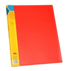 DISPLAY BOOK A4 10 PG INSERT SPINE RED