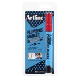 ARTLINE PLUMBERS MARKER RED HS