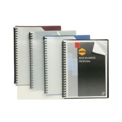 DISPLAYBOOK  REFILLABLE A4 CLEAR FRONT ASSTD