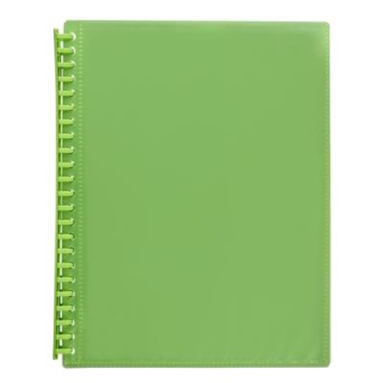 MARBIG A4 20PK INSERT CVR DISP BK LIME