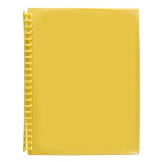 MARBIG A4 20PK INSERT CVR DISP BK YELLOW