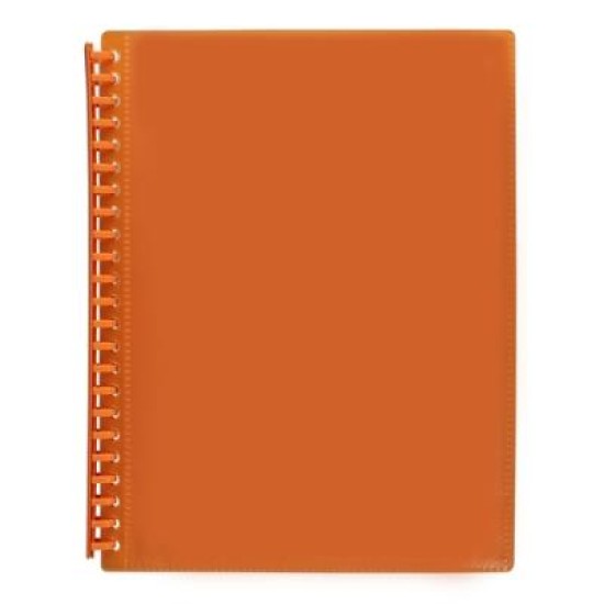 MARBIG A4 20PK INSERT CVR DISP BK ORANGE